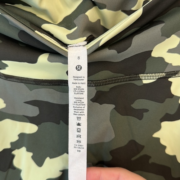 Lululemon Camo Leggings - Picture 2 of 3